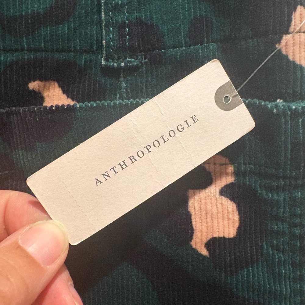 Anthropologie Colette Corduroy Leopard Pants - Picture 6 of 9